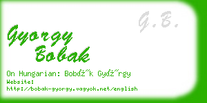 gyorgy bobak business card